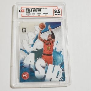 TRAE YOUNG Splash Graded Mint Card CG 9.5 Atlanta Hawks 2020-21 Optic NBA